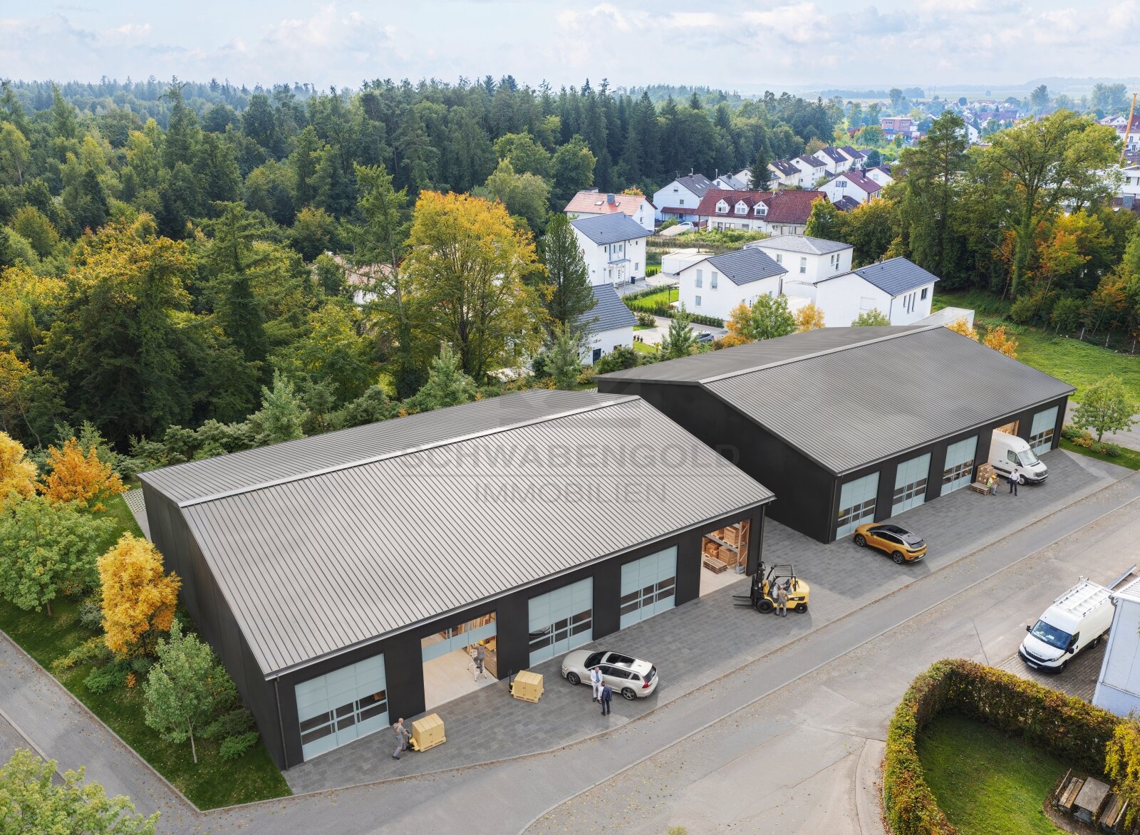 **MwSt. ausweisbar: Neubau moderner Gewerbe- und Lagerflächen im Gewerbepark Straß**