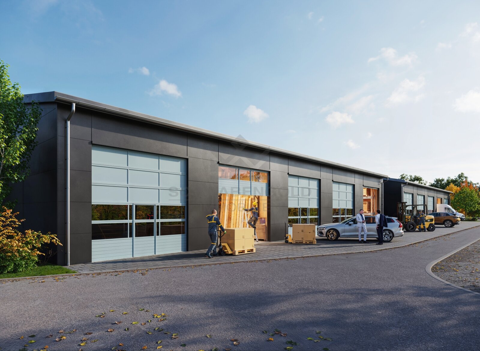 **Miete: Neubau moderner Gewerbe- und Lagerflächen im Gewerbepark Straß**